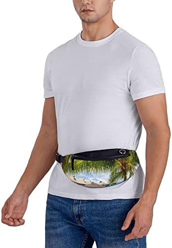 Tropical plaža scenografije tiskani casual sportski torba za tijelo karoserije sa pojasom od pojaseva s