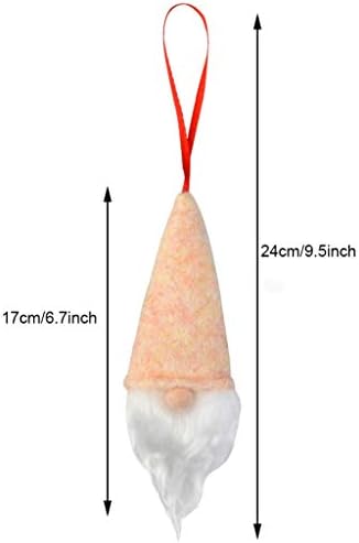 obmwang 12 paket Gnome Božićni ukrasi, švedski Božić Gnome plišana lutka skandinavski Santa Elf stolni ukrasi