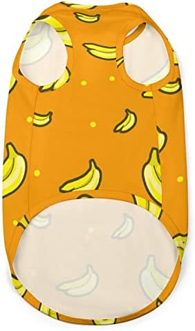 Banana uzorak sa narandžastim prslukom za pse pulover kućnih ljubimaca za pseće jakna za malene pse i mačke