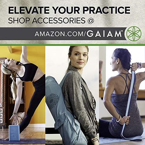 Gaiam Yoga Mat-Premium 5mm Print debelo neklizajuće vježbe & fitnes prostirka za sve vrste joge, pilatesa