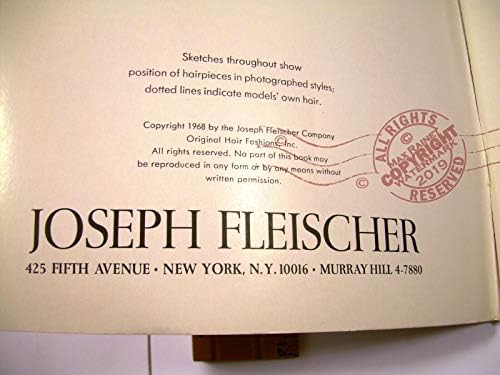 Katalog uzoraka trgovine: Joseph Fleischer: kvalitetne perike i ukosnice proizvođač New York City, NY /