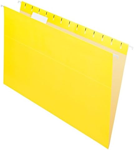 Office Depot 2-tone visećih fascikli datoteka, 1/5 rez, 8 1/2in. x 14in., Zakonska veličina, žuta, kutija od 25, OD81626