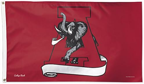 WinCraft Alabama Crimson zastava plima 3x5 Backback BIG Al Logo Grommets ojačani