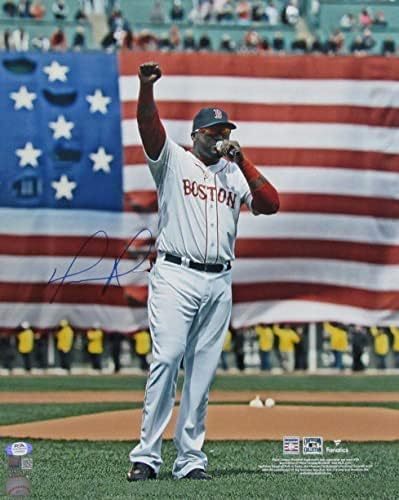 David Ortiz Hof Autographied 16x20 photo Boston Red Sox PSA / DNK 177271 - AUTOGREME MLB Photos