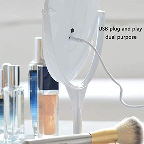 Kozmetičko ogledalo za šminkanje ogledalo za šminkanje, LED USB punjenje prenosivi desktop oblačenje jednostrano