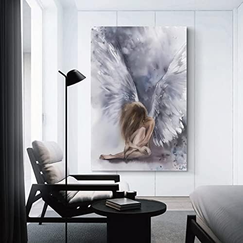 ToMart estetski Poster ženski anđeo Akvarelni umjetnički Poster Angel Guardian slika na platnu zidni umjetnički