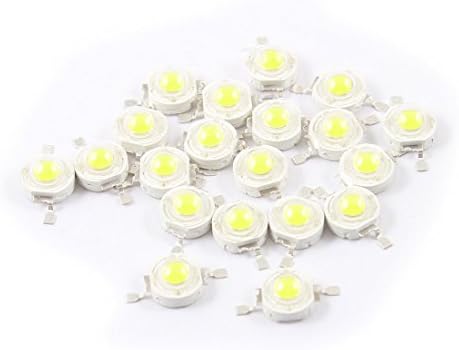 Aexit 20pcs Energy Diodes Saving 0.5 W Bijela LED lampa svjetlo perle Schottky Diodes Emitter 70LM