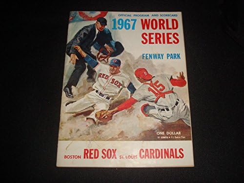 Carl Yastrzemski 1967 Red Sox kardinala ws Program & Philip Carey JSA potpisao A17-potpisanim MLB časopisi