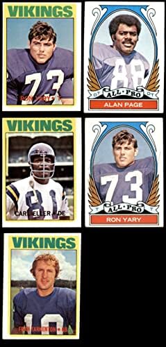 1972. Topps Minnesota Vikings Team Set Minnesota Vikings VG + Vikings