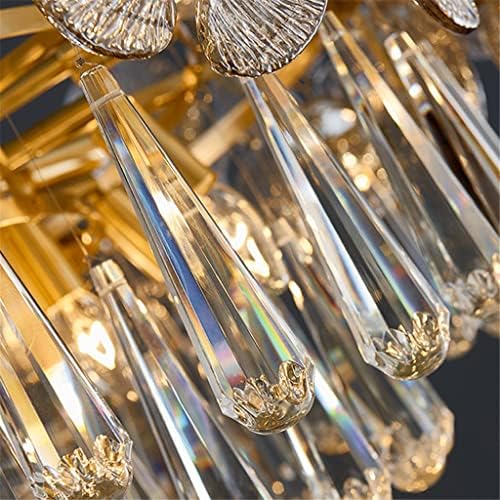 KFJBX Crystal lusterka lampica LED čaša svijetlo zlatna foyer svjetiljka cvjetna hansku svjetiljku LED spavaća