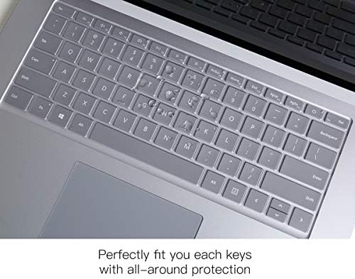 CaseBuy Ultra Thin Keyboard Cover za Microsoft Surface Laptop 5 4 3 13.5 & 15 2022-2019, Surface Laptop