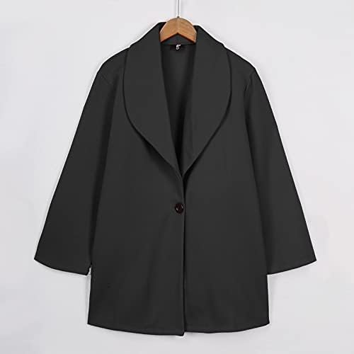 Tanka vanjska jesen čvrsta jakna od jakna Žena dugih rukava dugi multi-džepni tweed criss križni vrat