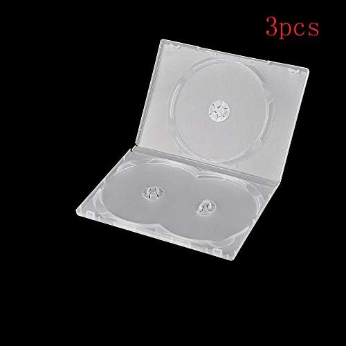 2pcs TRI ili četiri držača CD-a za diskovi sa 4 ili četiri kapaciteta za pohranu DVD-a Box CD Disc DVD plastični