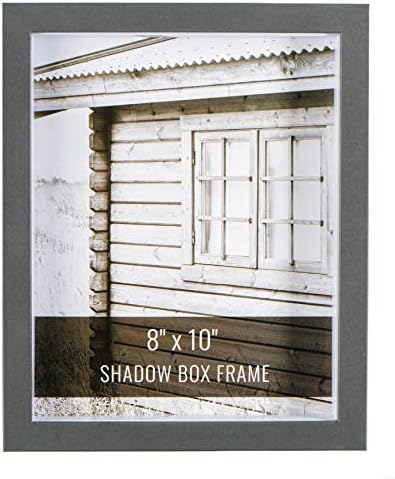 Craftmore 12x12 Siva Shadowbox sa prostirkom za 8x8 fotografiju