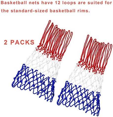 Goldwheat košarkaška mreža zamjena za teške uslove rada, protiv biča za sve vremenske uslove-12 petlje standardne