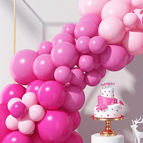 GREMAG Pink Balloon Garland Kit, Hot Pink balloons Arch Party Dekoracije, 97 kom Macaron Pink Retro Peach,