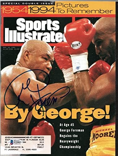 George Foreman Googramirani boks teški šampion Sports Illustran 11.11.94 Beckett Autentifikovan - autogramirani