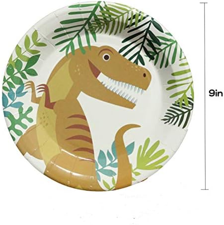 1 set / 64pcs Izvrsni pribor Dinosaur Tematske ploče za jednokratnu upotrebu Kreativni partijski pribor