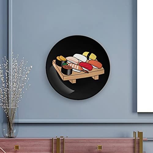 Sushi ispisana kost Kina Dekorativna ploča okrugla ploča sa zaslonom sa zaslonom za kućnu kancelarijsku