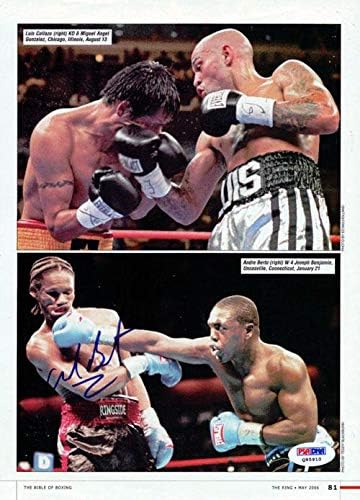Andre Berto autographed magazine Page Photo PSA / DNK Q95910 - Boxing magazini sa autogramom